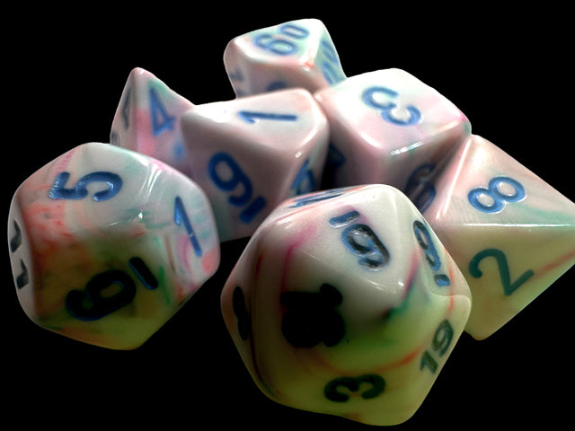 7-set Cube Mini Festive Pop Art with Blue