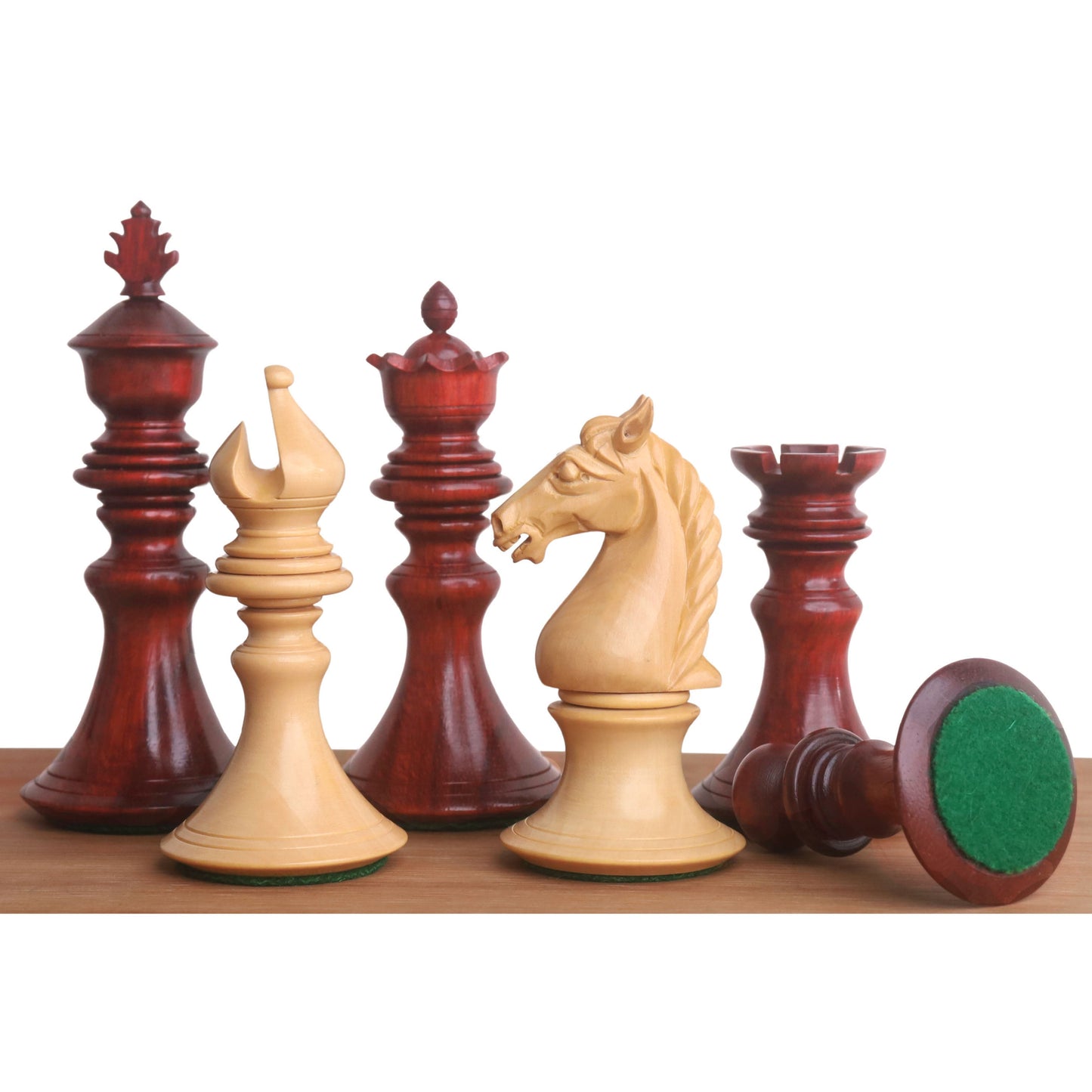 4.3" Aristocrat Series Luxury Staunton Chess Set- Chess Pieces Only - Bud Rosewood & Boxwood