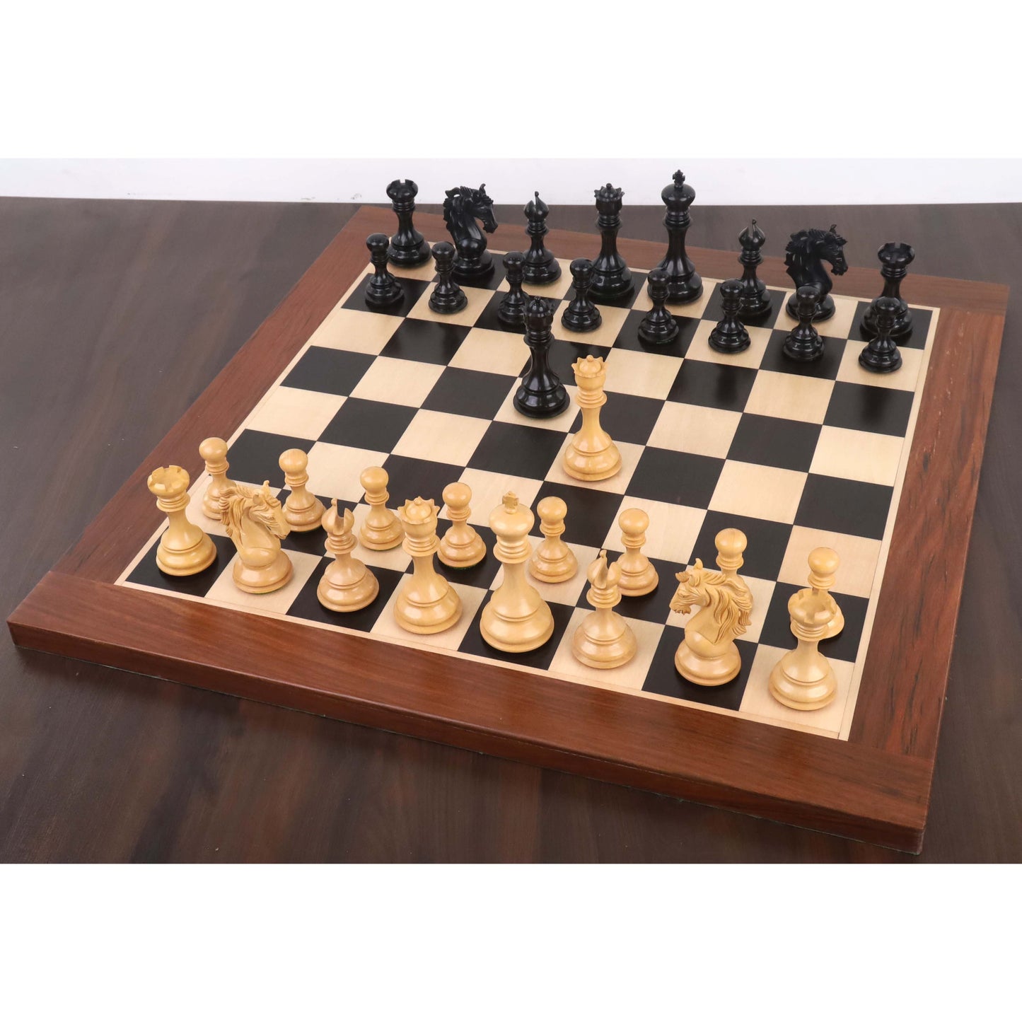 Combo of Goliath Series Luxury Staunton Chess Set - Pieces in Ebony Wood with Board and Box