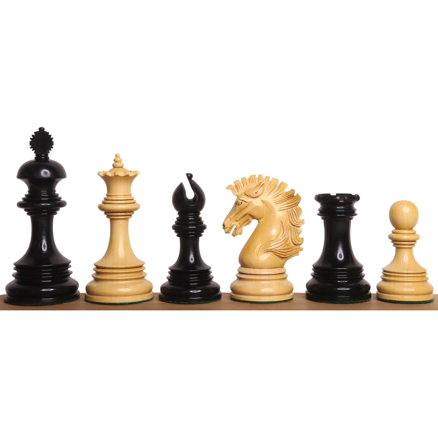 Combo of Alexandria Luxury Staunton Triple Weighted Chess set - Pieces in Ebony Wood with 23inches Chessboard and Storage Box