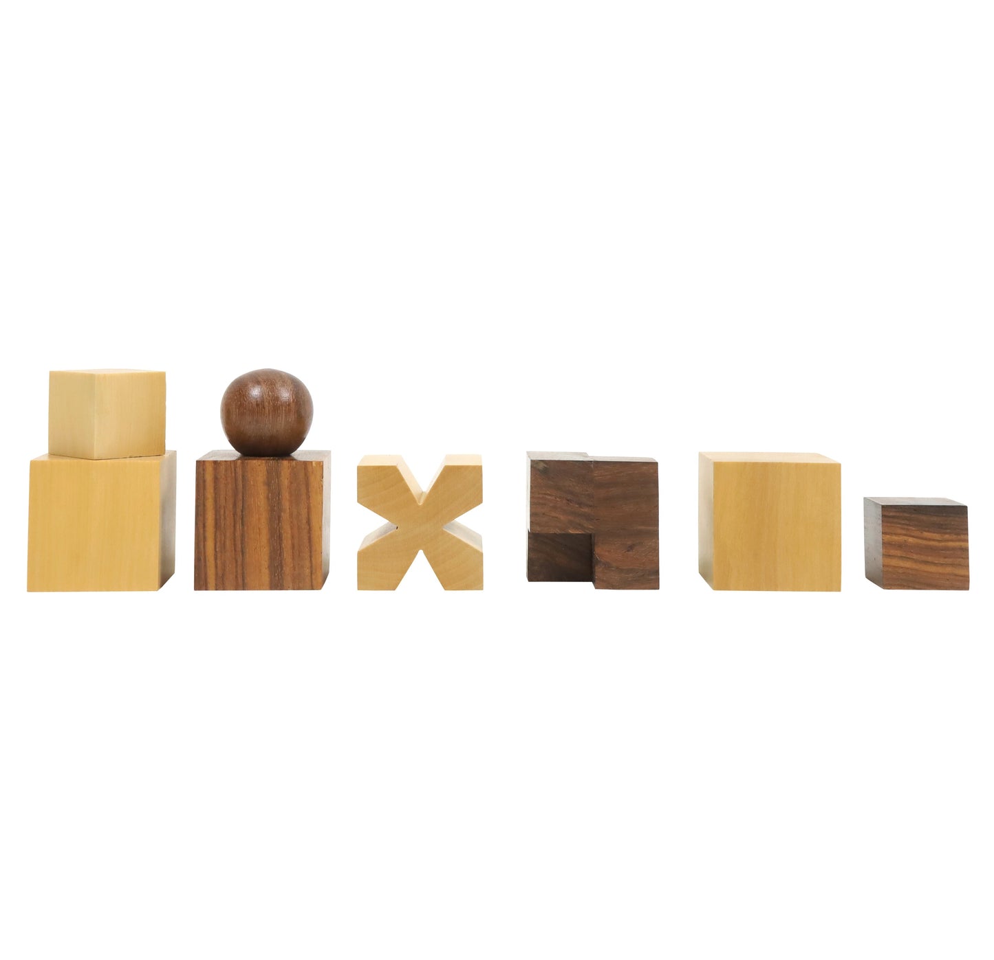 1923 Bauhaus Combo Chess Set - Golden Rosewood Chess Pieces + Chess Board