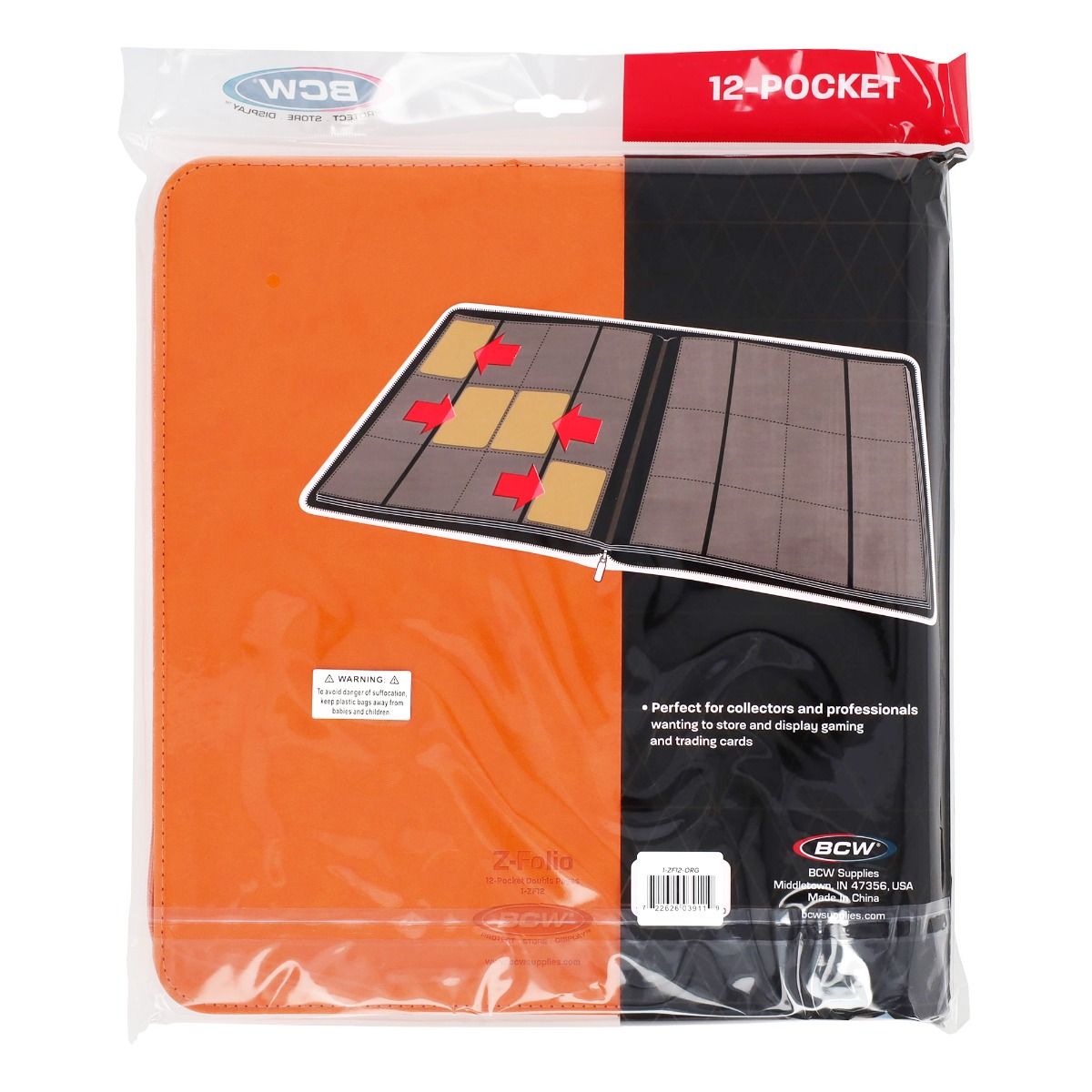 Z-Folio 12-Pocket LX Album - Orange
