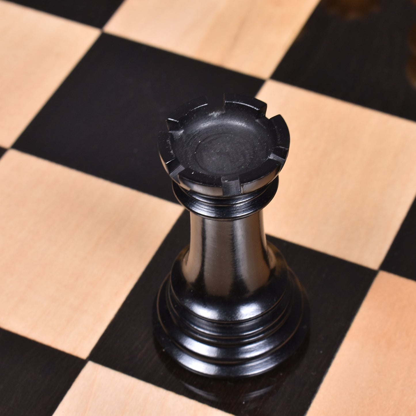 4.6" Mogul Staunton Luxury Chess Set- Chess Pieces Only - Triple Weighted Ebony Wood