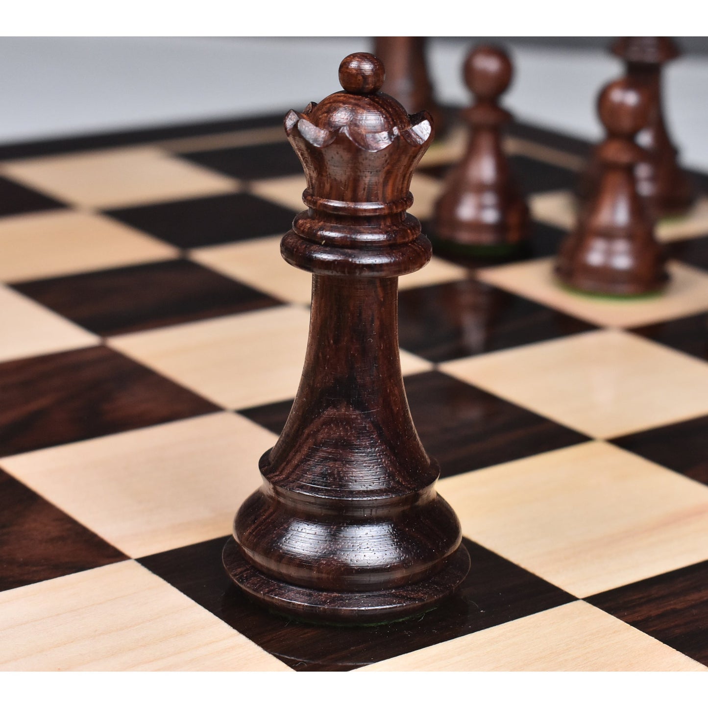 4" Majestic Series Staunton Chess Set- Chess Pieces Only-Double Weighted Rosewood
