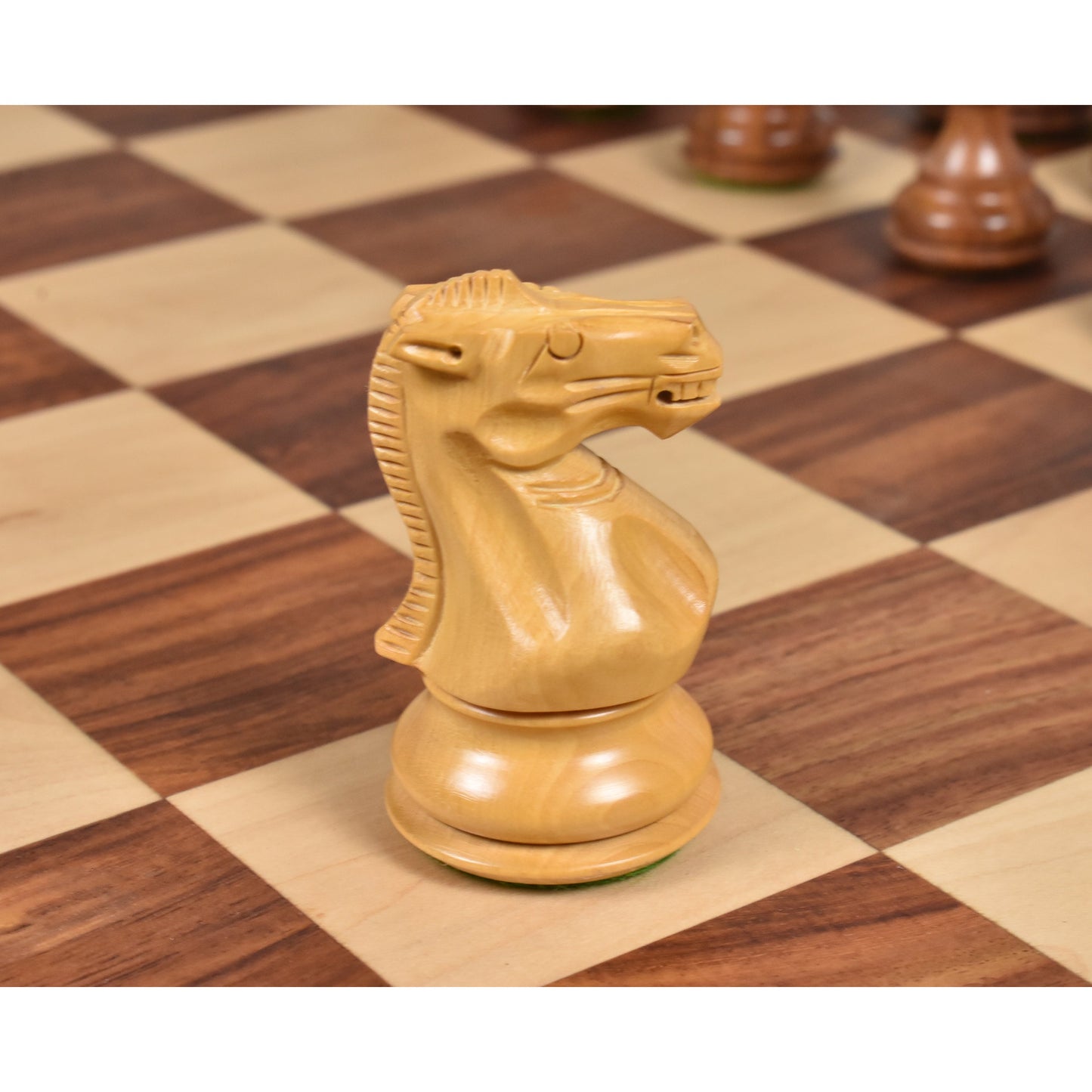 3.6" Professional Staunton Chess Set- Chess Pieces Only- Weighted Golden Rosewood
