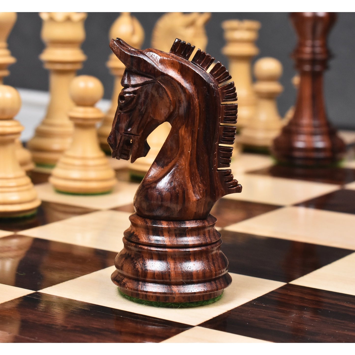 Slightly Imperfect 3.8" Imperial Staunton Luxury Chess Set- Chess Pieces Only - Weighted Rosewood