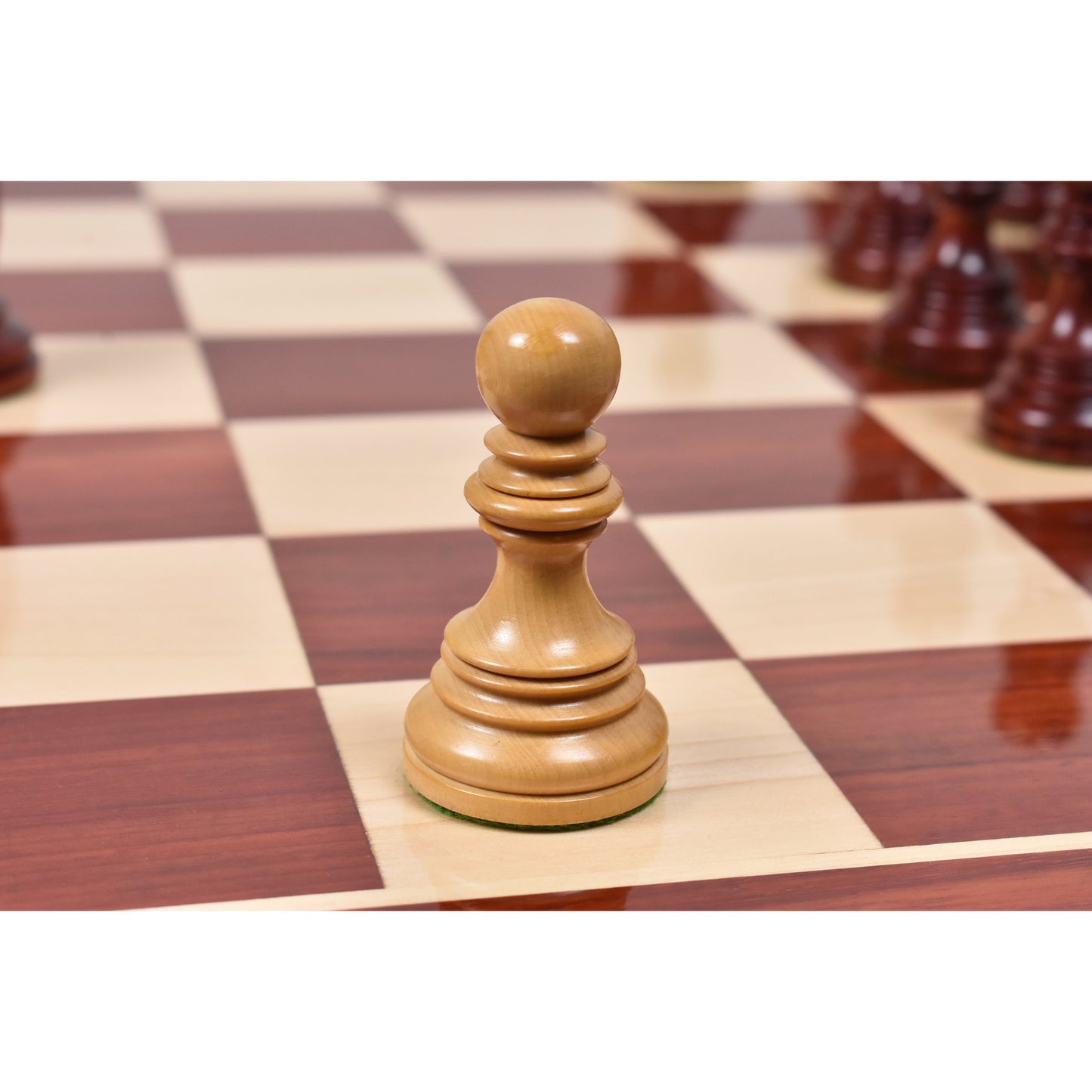 4.1″ Stallion Staunton Luxury Chess Set- Chess Pieces Only Triple Weighted Bud Rose Wood