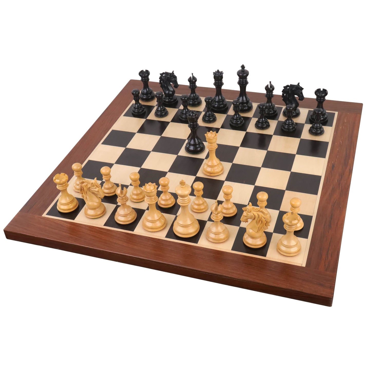 4.4" Goliath Series Luxury Staunton Chess Set- Chess Pieces Only - Ebony Wood & Boxwood