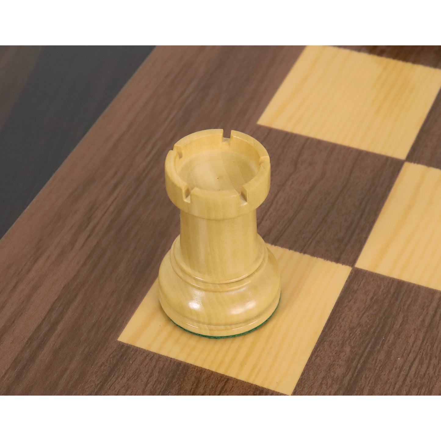1950s' Fischer Dubrovnik Chess Set- Chess Pieces Only - Unweighted Base - Mahogany Stained Boxwood