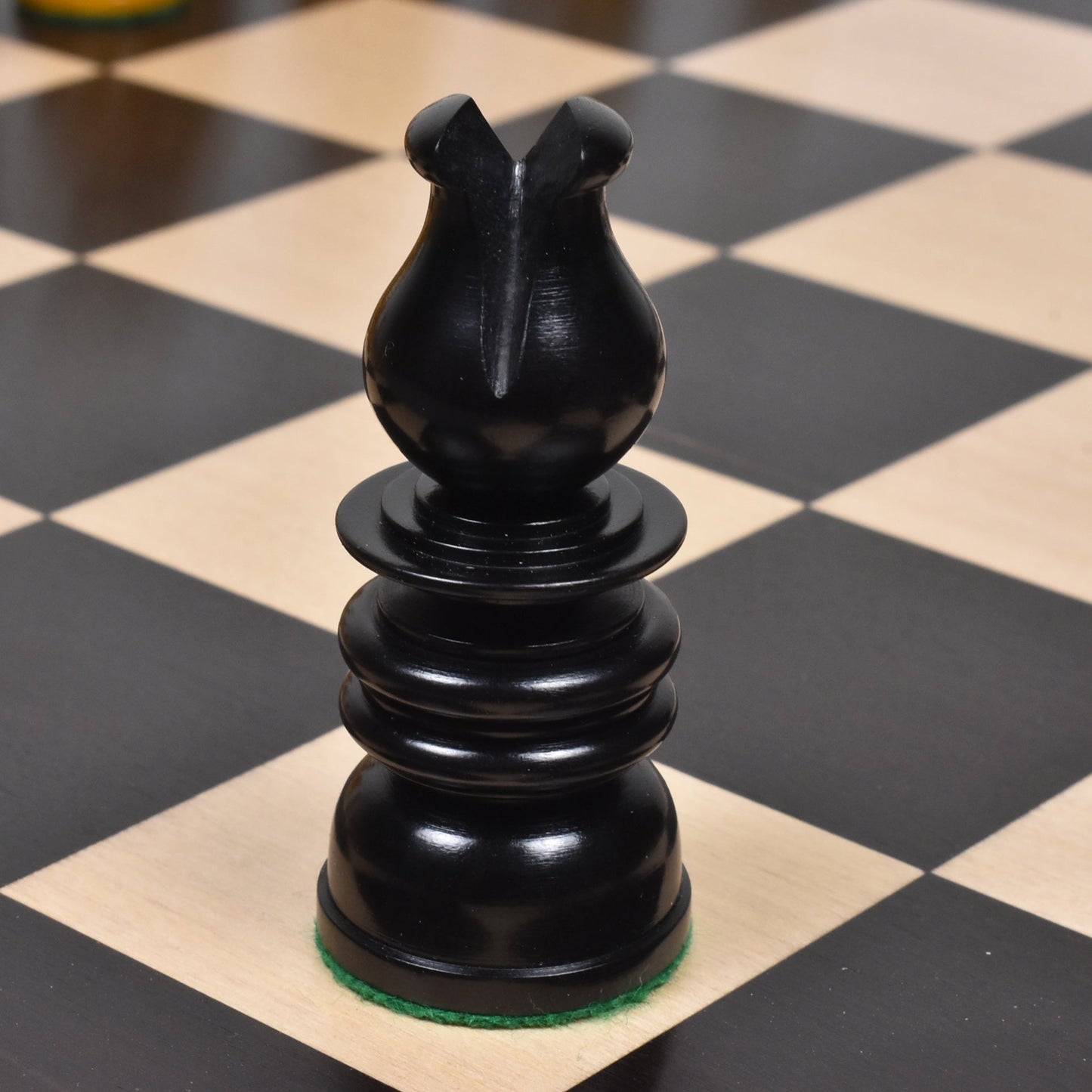 4.3" St. George Pre-Staunton Calvert Chess Set- Chess Pieces Only-Antiqued Boxwood And Ebony
