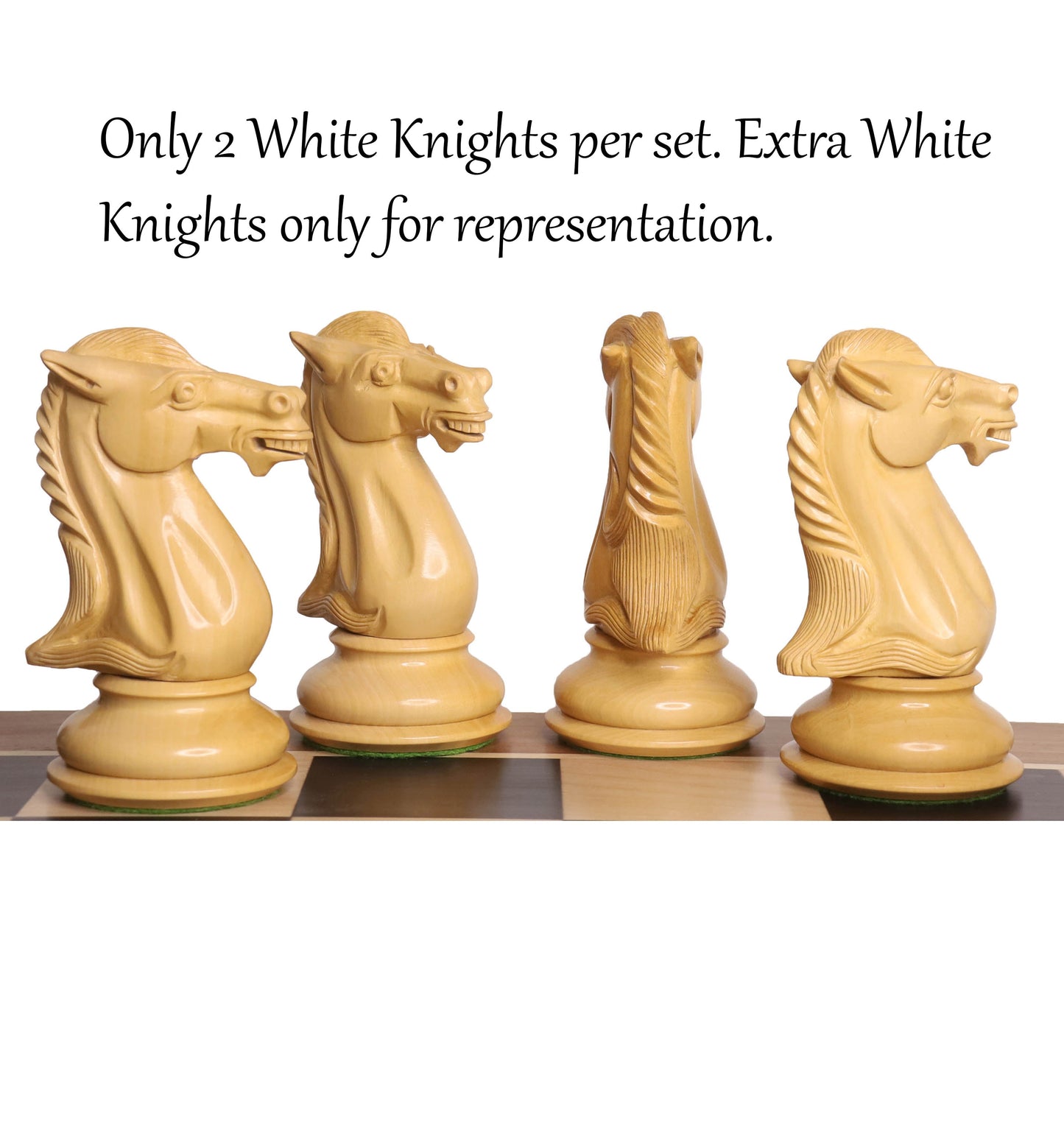 6.1" Mammoth Luxury Staunton Chess Set- Chess Pieces Only - Bud Rosewood - Triple Weight