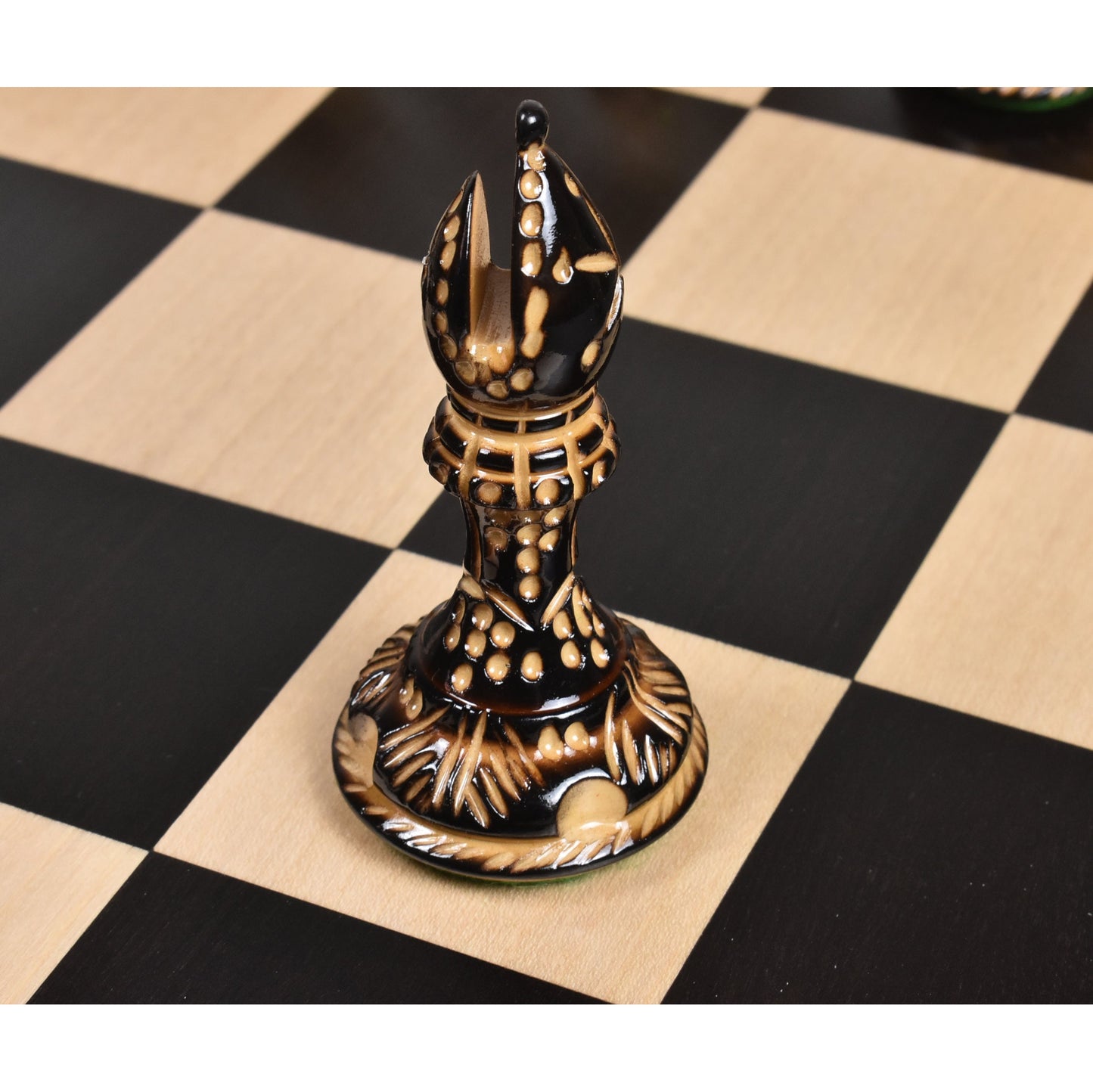 4.2" American Staunton Luxury Chess Set- Chess Pieces Only-Hand Carved Weighted Boxwood