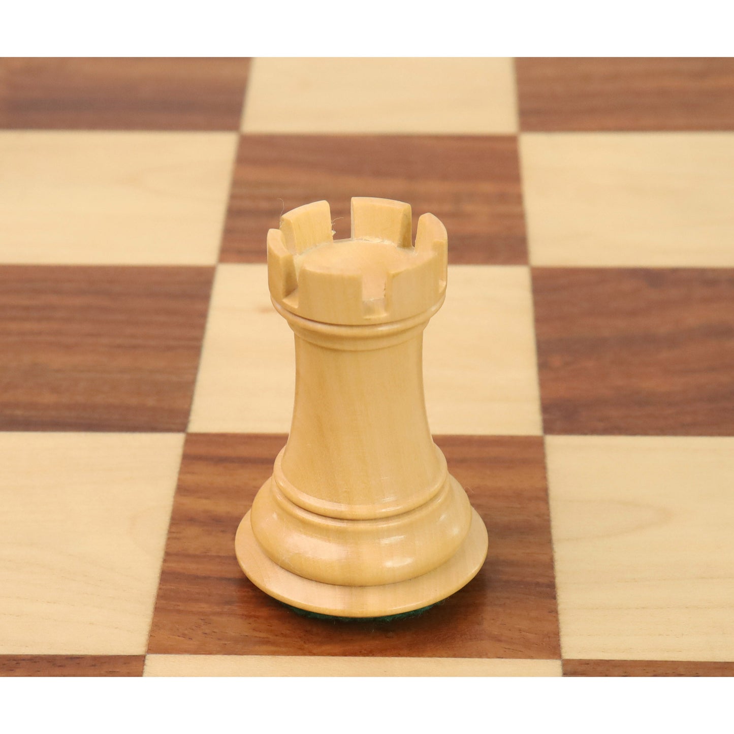 4" Alban Knight Staunton Chess Set- Chess Pieces Only - Weighted Golden Rosewood