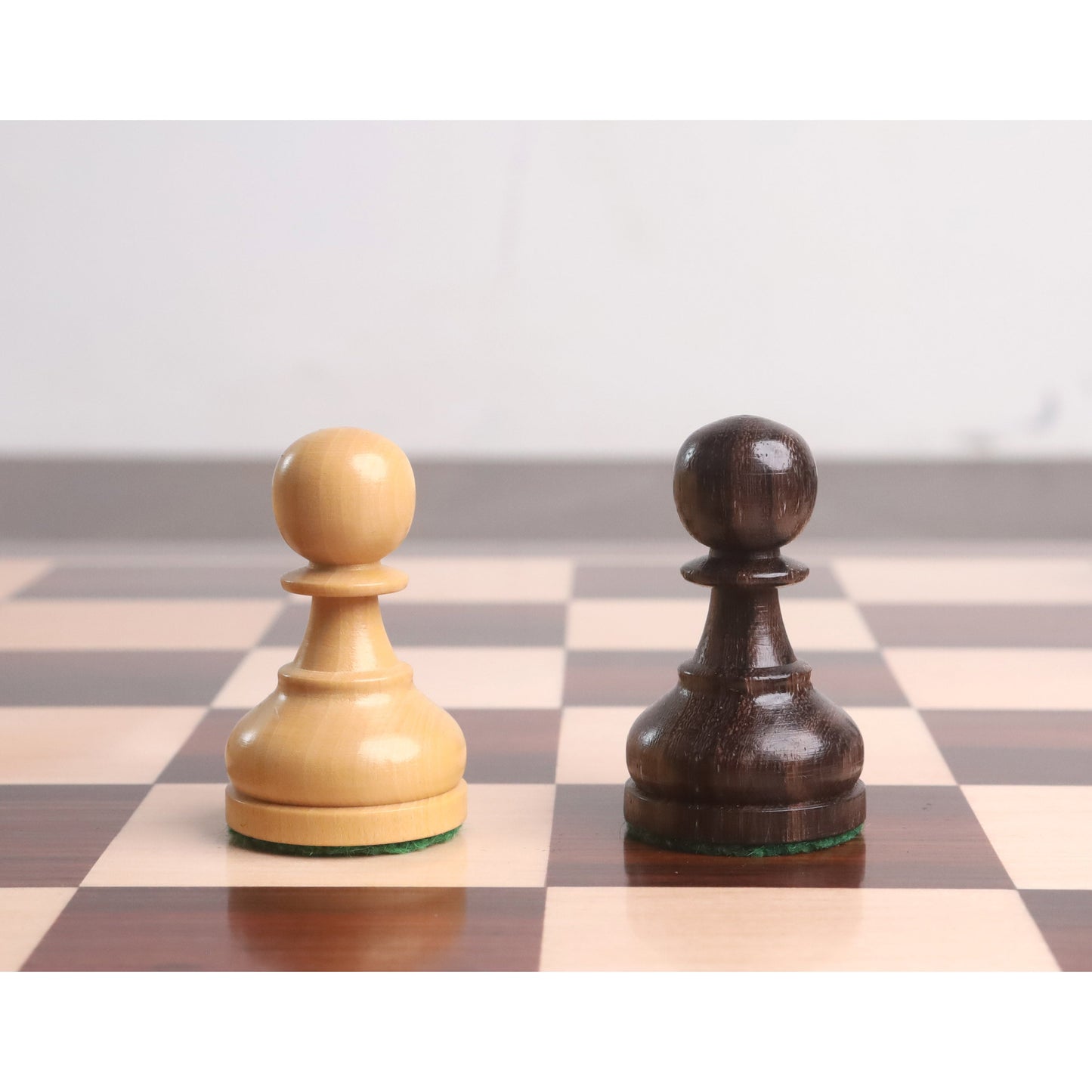 3.9" Tournament Chess Set Combo - Pieces in Rosewood with Board and Box