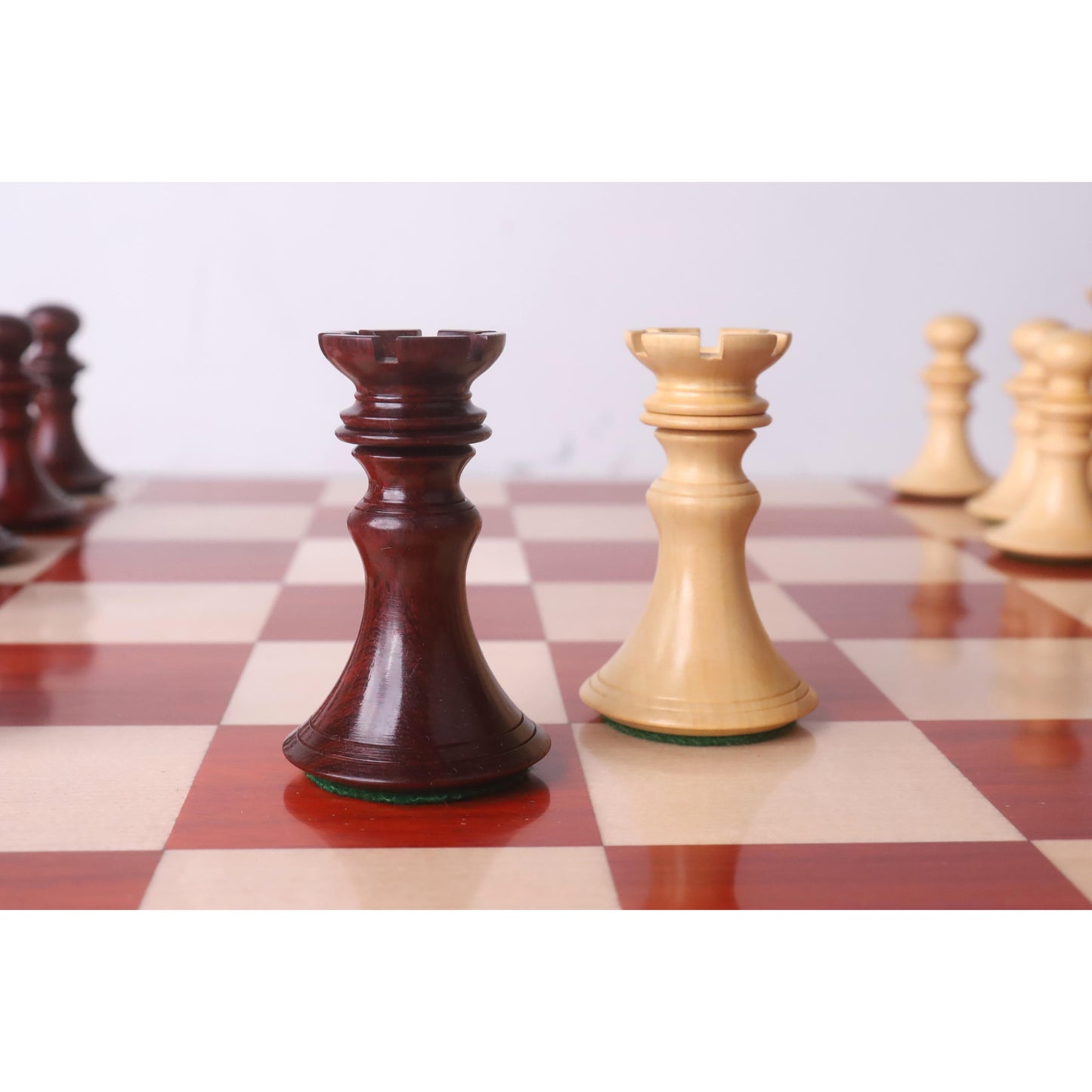 4.3" Aristocrat Series Luxury Staunton Chess Set- Chess Pieces Only - Bud Rosewood & Boxwood