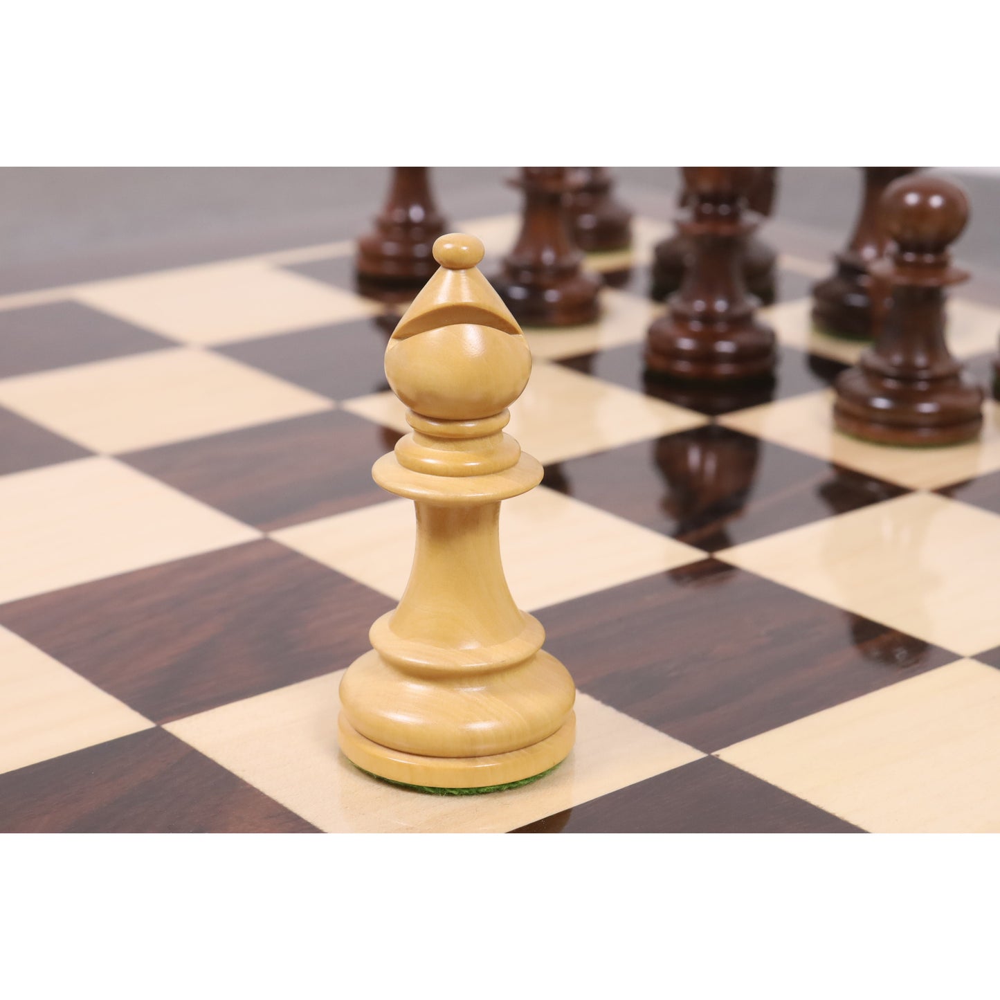 3.5" Persian Knight Staunton Chess Set- Chess Pieces Only - Weighted Rosewood