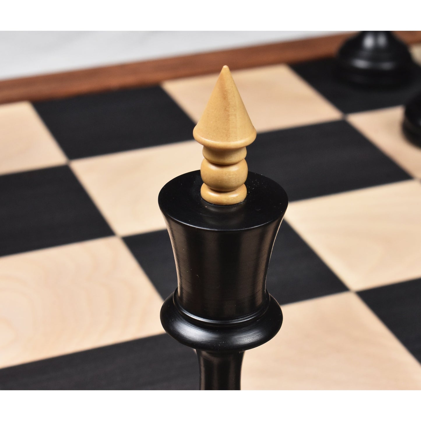4.5" Circa 1960's Soviet Russian Chess Set- Chess Pieces Only-Double Weighted Boxwood