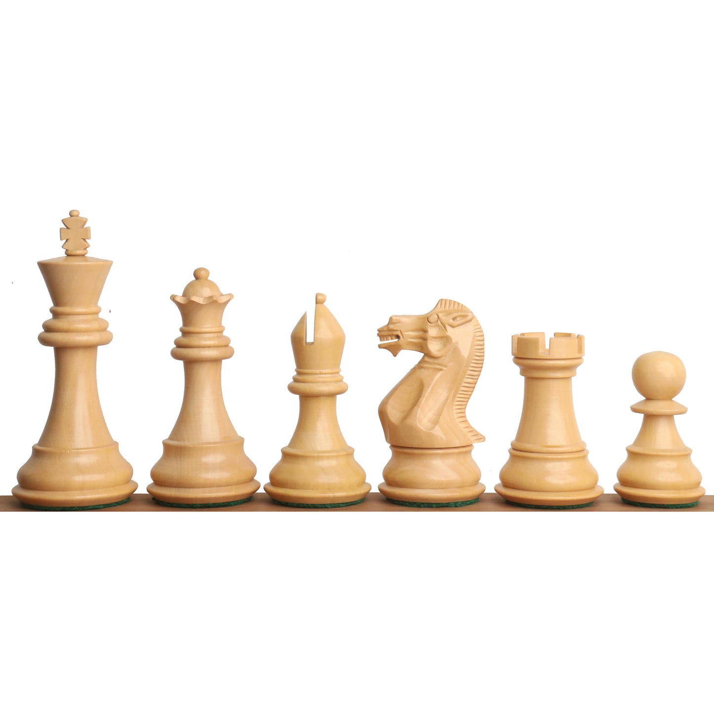 3.9" Professional Staunton Chess Set- Chess Pieces Only - Weighted Rosewood & Boxwood