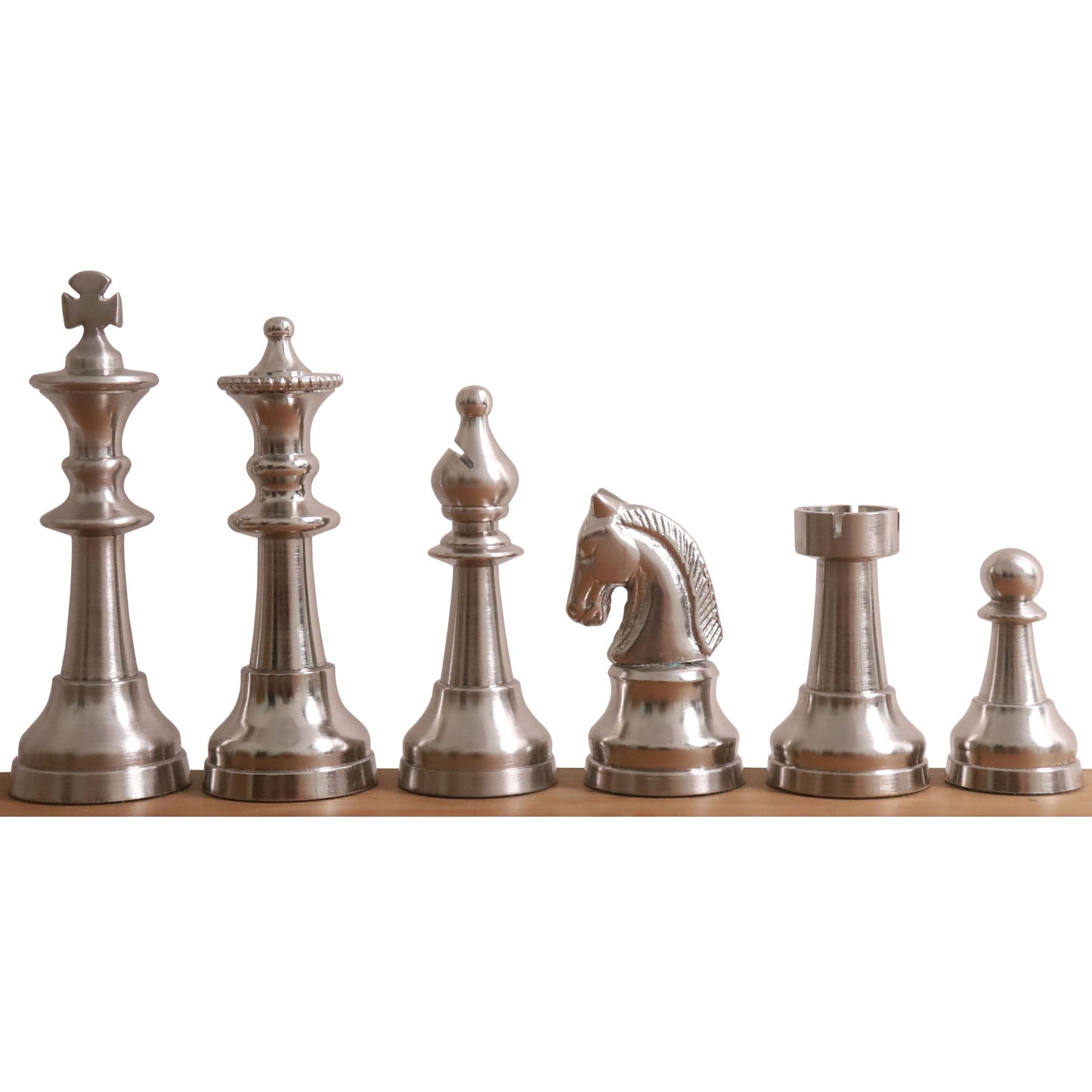 3.5" Elegance Series Brass Metal Luxury Chess Set - Pieces Only- Antiqued Copper
