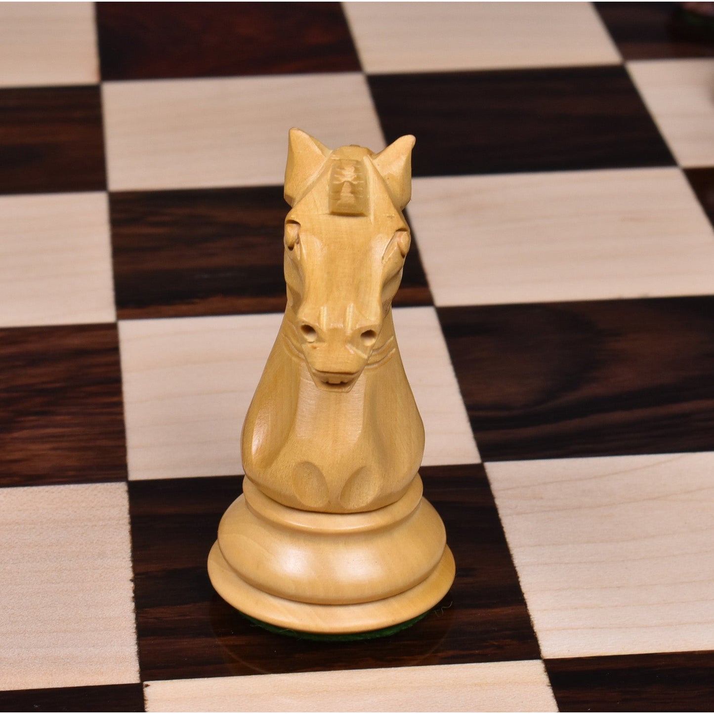 3.9" Exclusive Alban Staunton Chess Set- Chess Pieces Only - Triple Weighted Rosewood