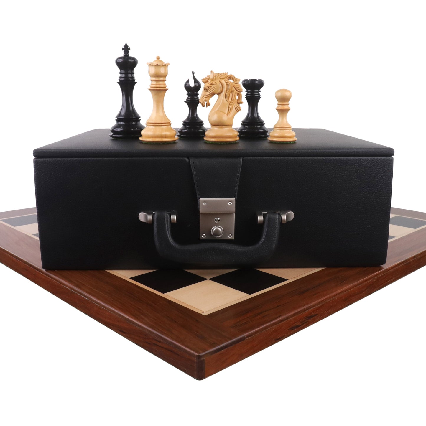 4.4" Goliath Series Luxury Staunton Chess Set- Chess Pieces Only - Ebony Wood & Boxwood