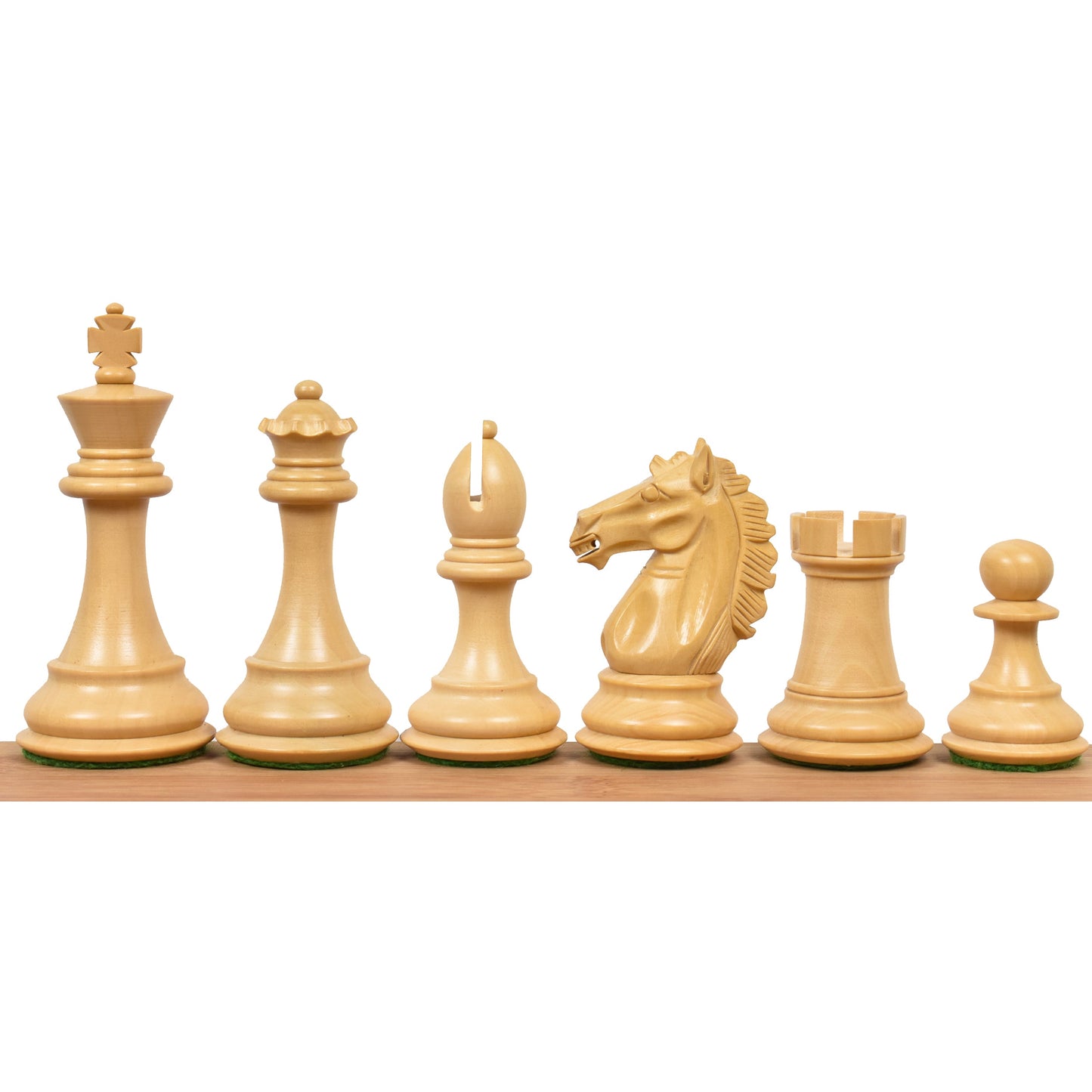 3.9" Exclusive Alban Staunton Chess Set- Chess Pieces Only - Triple Weighted Rosewood
