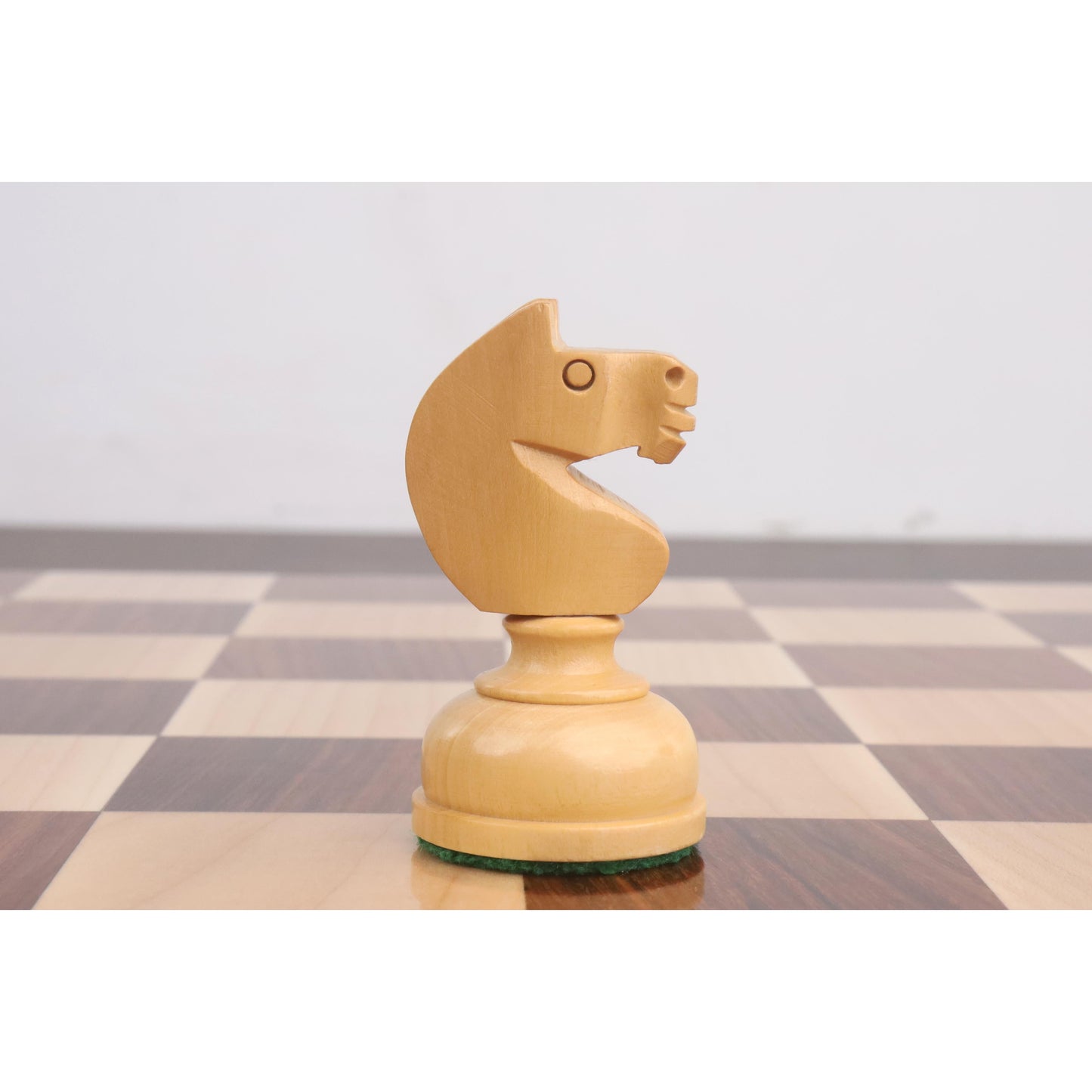 3.1" Library Combo Chess Set - Staunton Chess Pieces + Board- Golden Rosewood