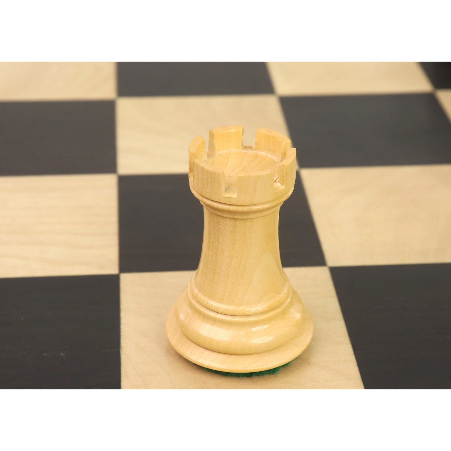 4" Alban Knight Staunton Chess Set- Chess Pieces Only - Weighted Ebonised Boxwood