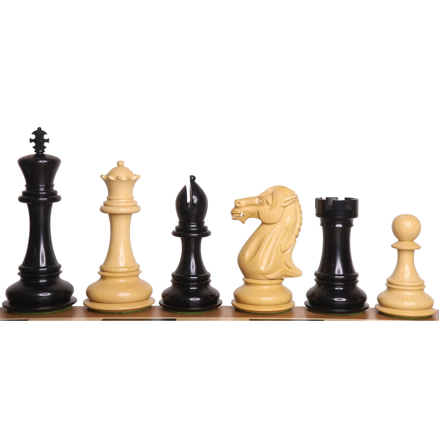 6.1" Mammoth Luxury Staunton Chess Set- Chess Pieces Only - Ebony Wood - Triple Weight
