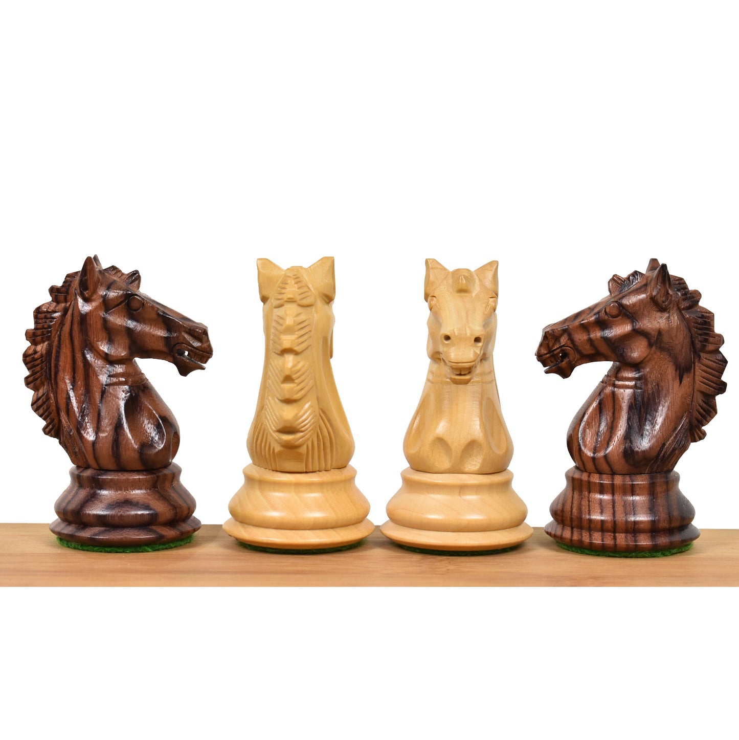 3.9" Exclusive Alban Staunton Chess Set- Chess Pieces Only - Triple Weighted Rosewood