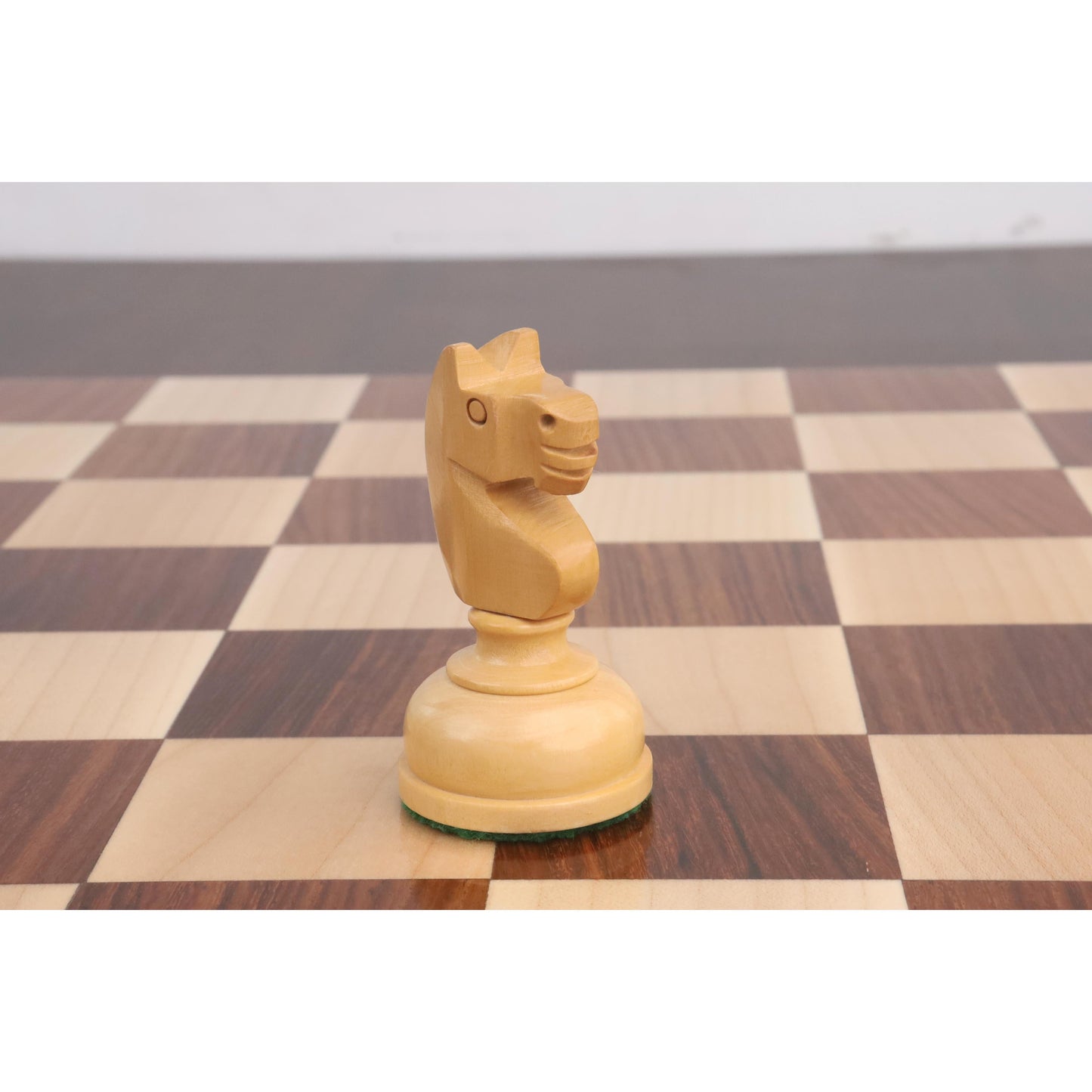 3.1" Library Combo Chess Set - Staunton Chess Pieces + Board- Golden Rosewood