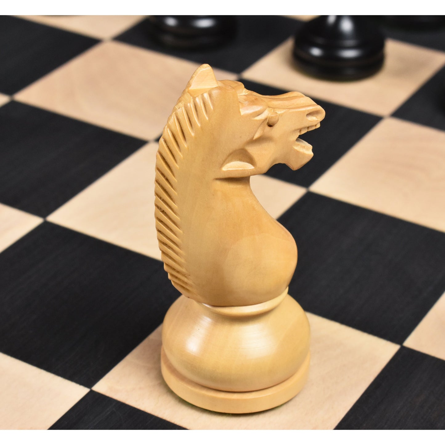 4.5" Circa 1960's Soviet Russian Chess Set- Chess Pieces Only-Double Weighted Boxwood