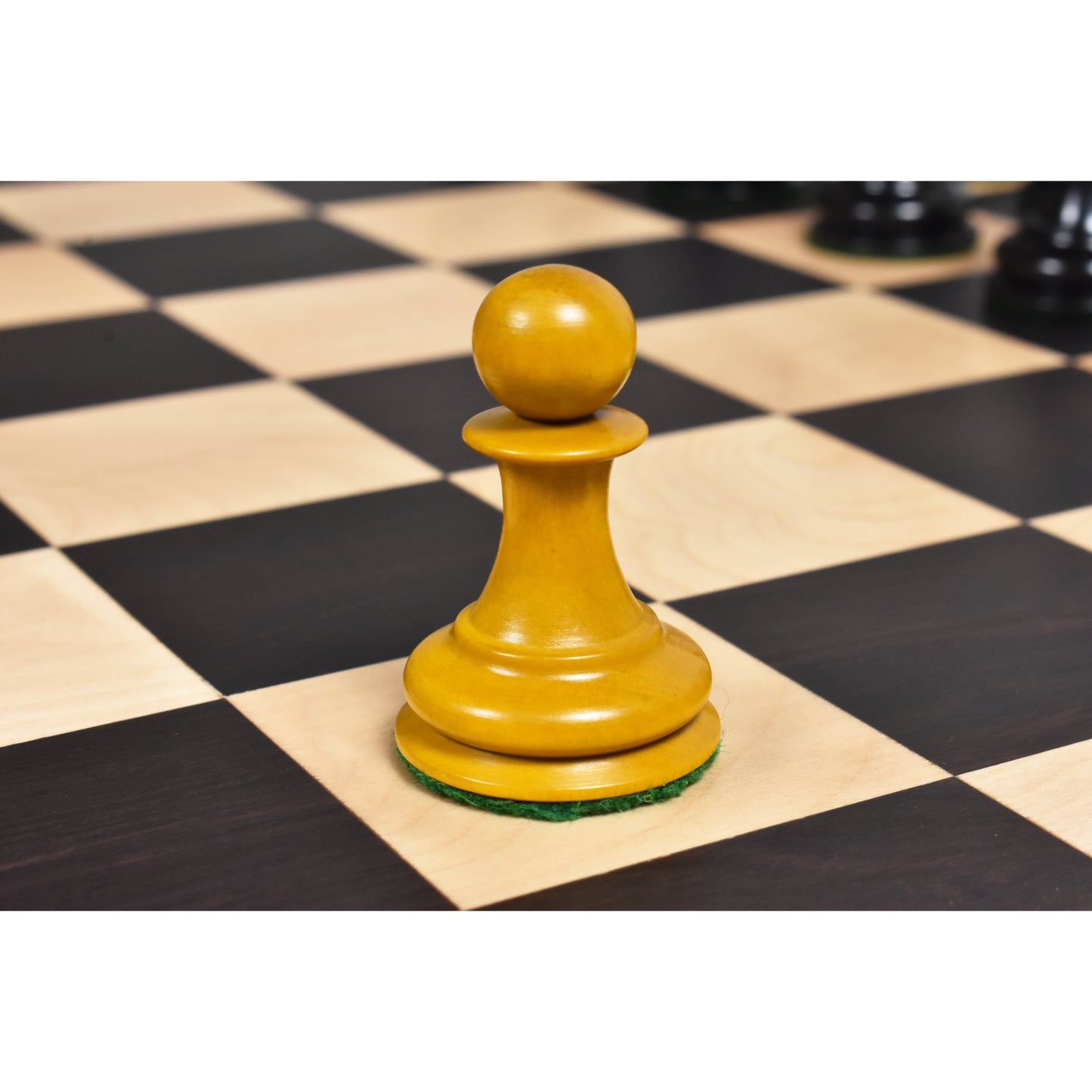 1849 Jacques Cook Staunton Collectors Chess Set- Chess Pieces Only - Ebony Wood - 3.75"