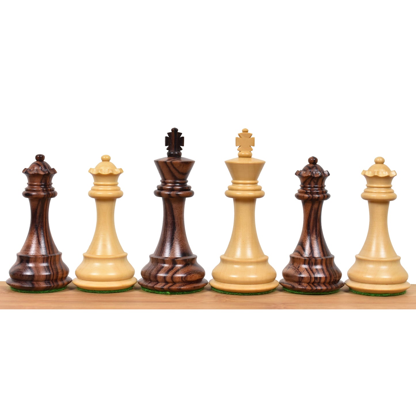 3.9" Exclusive Alban Staunton Chess Set- Chess Pieces Only - Triple Weighted Rosewood