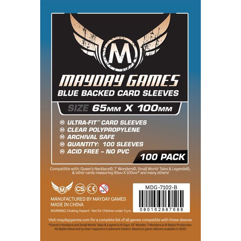 Mayday Magnum Card Sleeves: Premium - Special Sized Sleeves (65mm x 10 The Gaming Cantina Mayday Magnum Card Sleeves: Premium - Special Sized Sleeves (65mm x 10 The Gaming Cantina