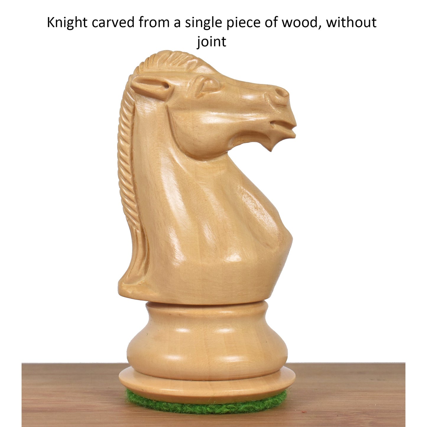 3.9" Royal Knight Staunton Chess Set- Chess Pieces Only- Triple Weighted Bud Rose Wood
