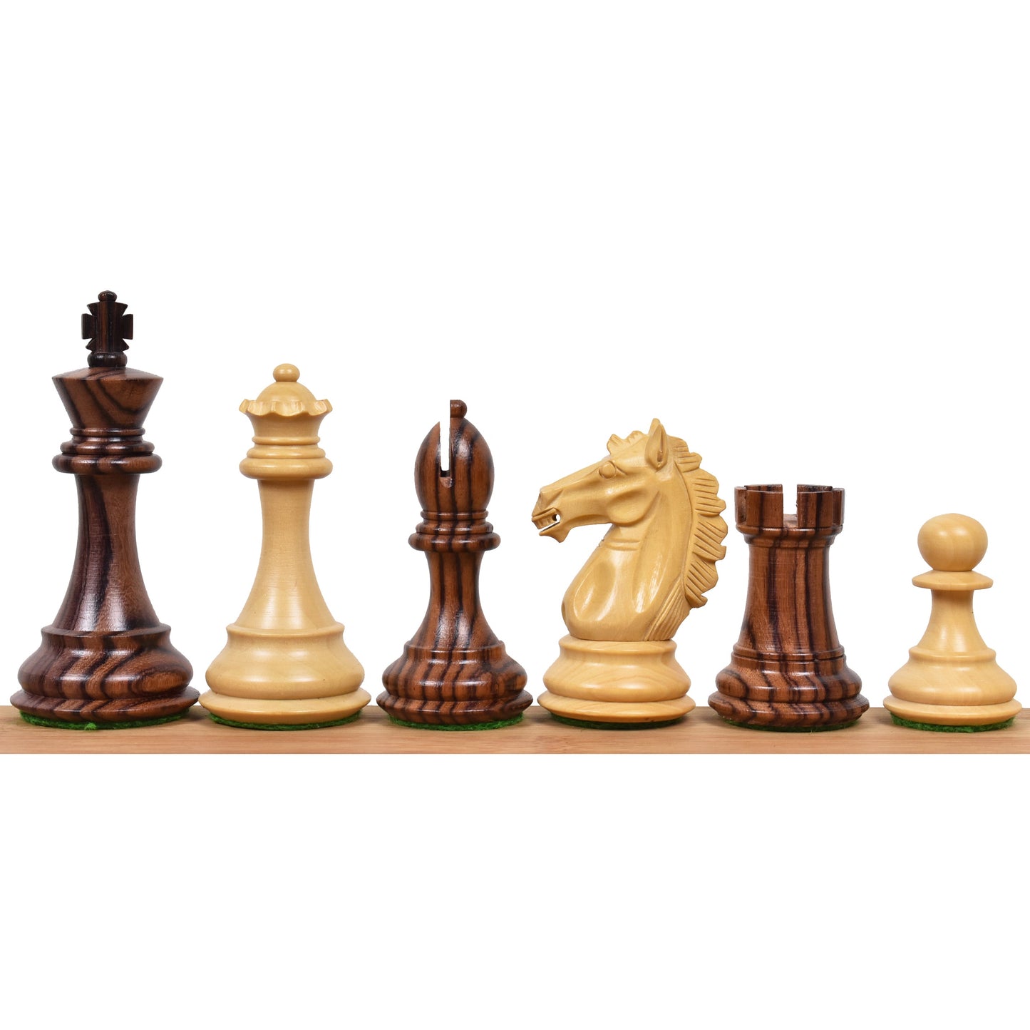 3.9" Exclusive Alban Staunton Chess Set- Chess Pieces Only - Triple Weighted Rosewood