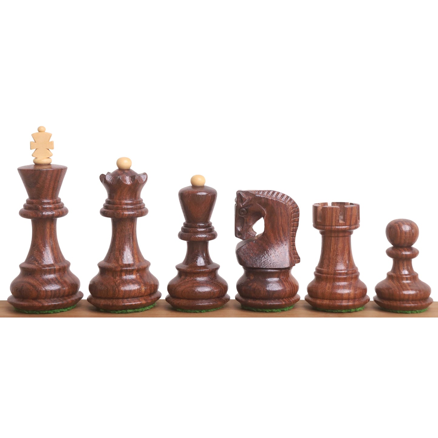 Combo of 3.1" Russian Zagreb Chess Set - Pieces in Golden Rosewood with Board and Box