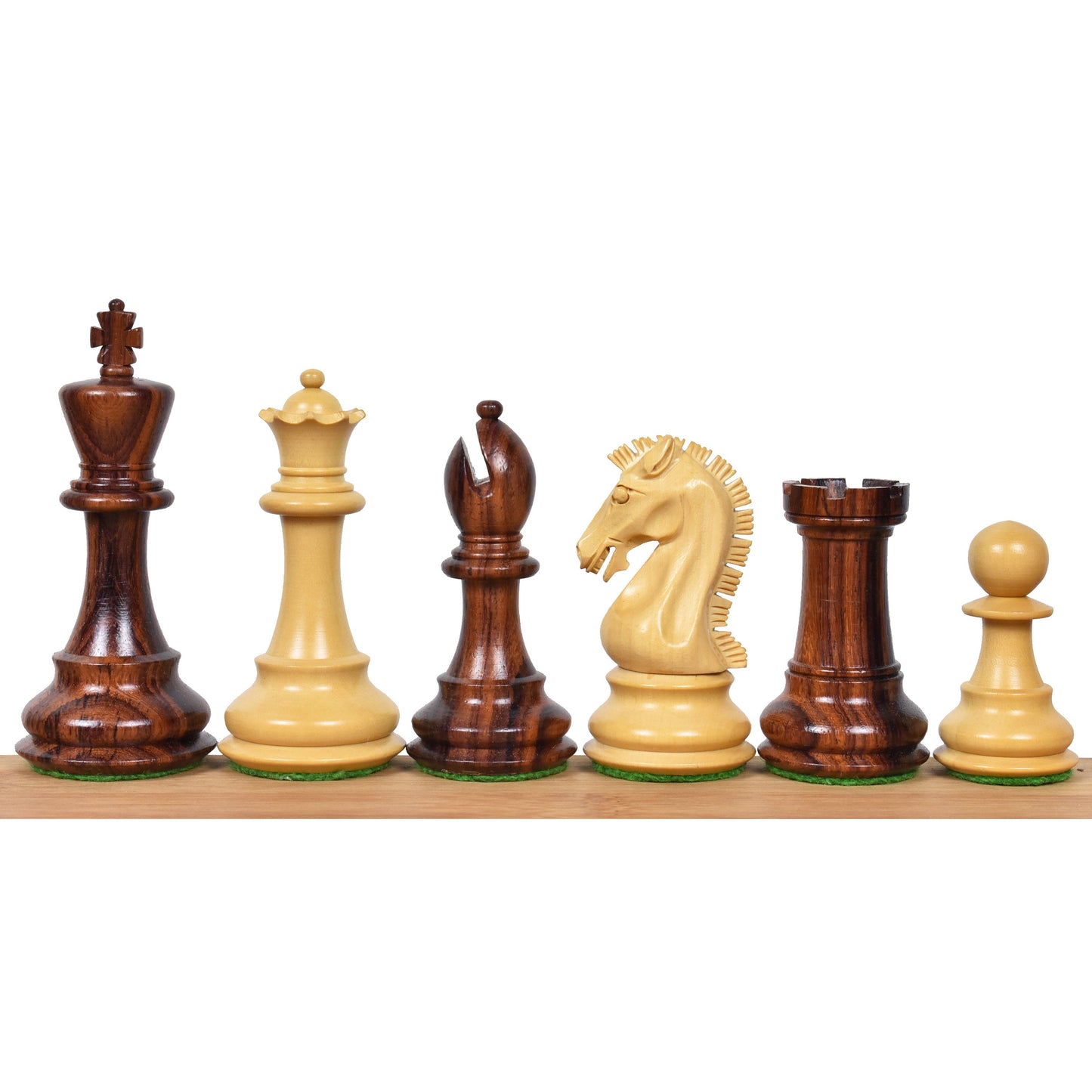 3.9" Craftsman Staunton Chess Set- Chess Pieces Only - Double Weighted Rosewood