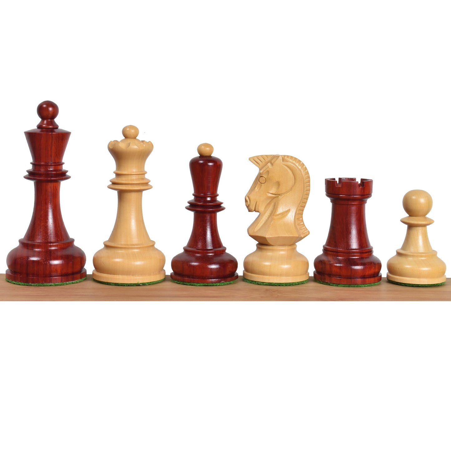 1970s' Dubrovnik Chess Set- Chess Pieces Only-Triple Weighted Bud Rosewood- 3.8" King
