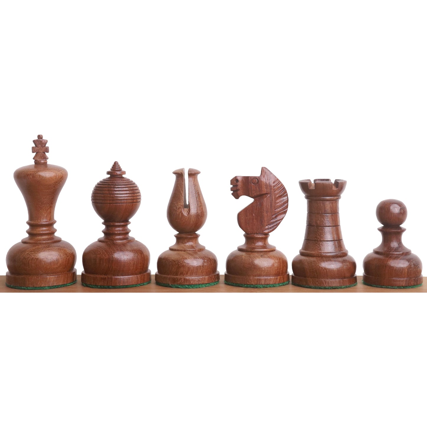 Slightly Imperfect 3.1" Library Series Staunton Chess Set - Chess Pieces Only - Weighted Boxwood & Acacia