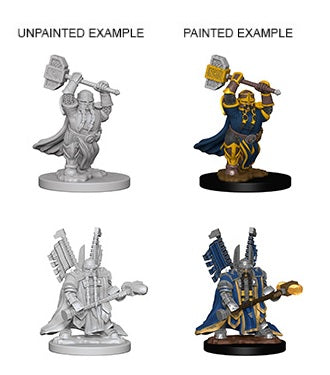 DUNGEONS AND DRAGONS: NOLZUR'S MARVELOUS UNPAINTED MINIATURES -W4-MALE DWARF PALADIN