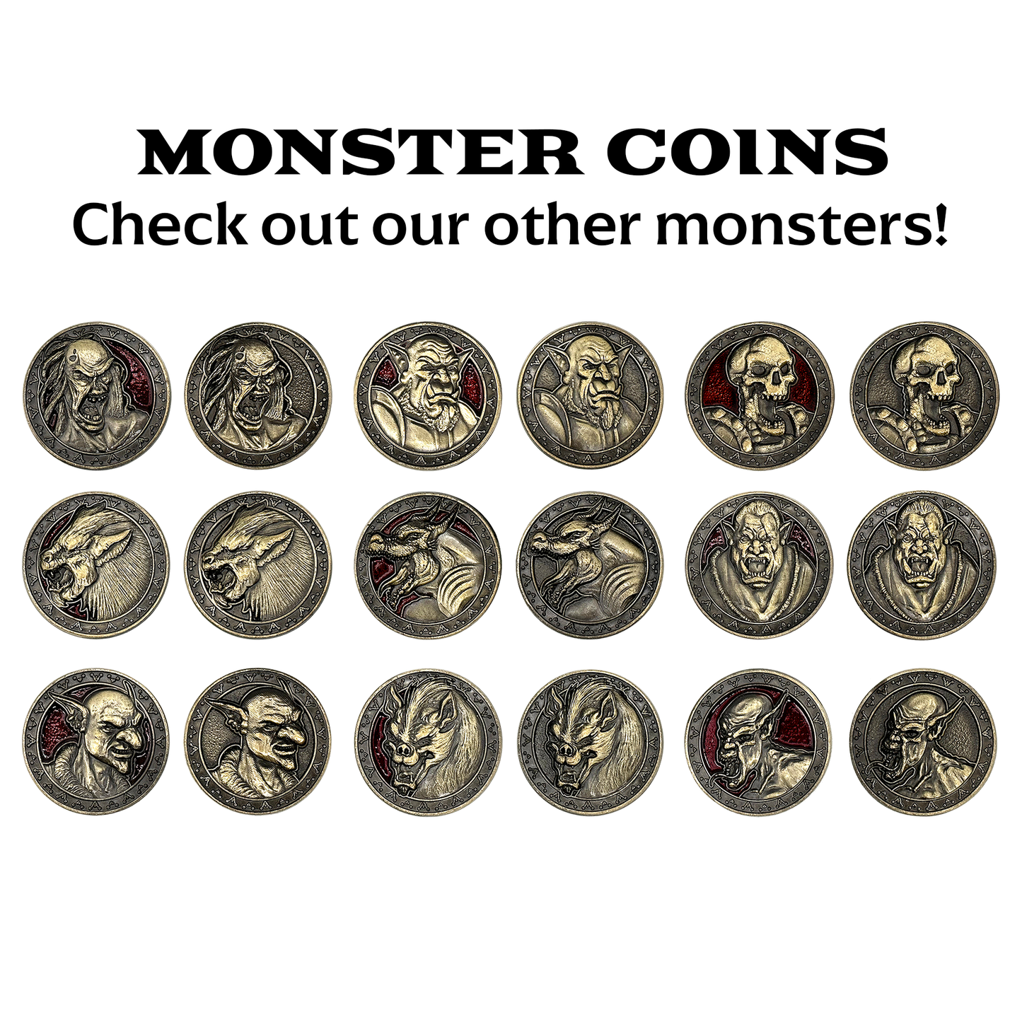 Monster Coins - Ghoul - 10 Pack