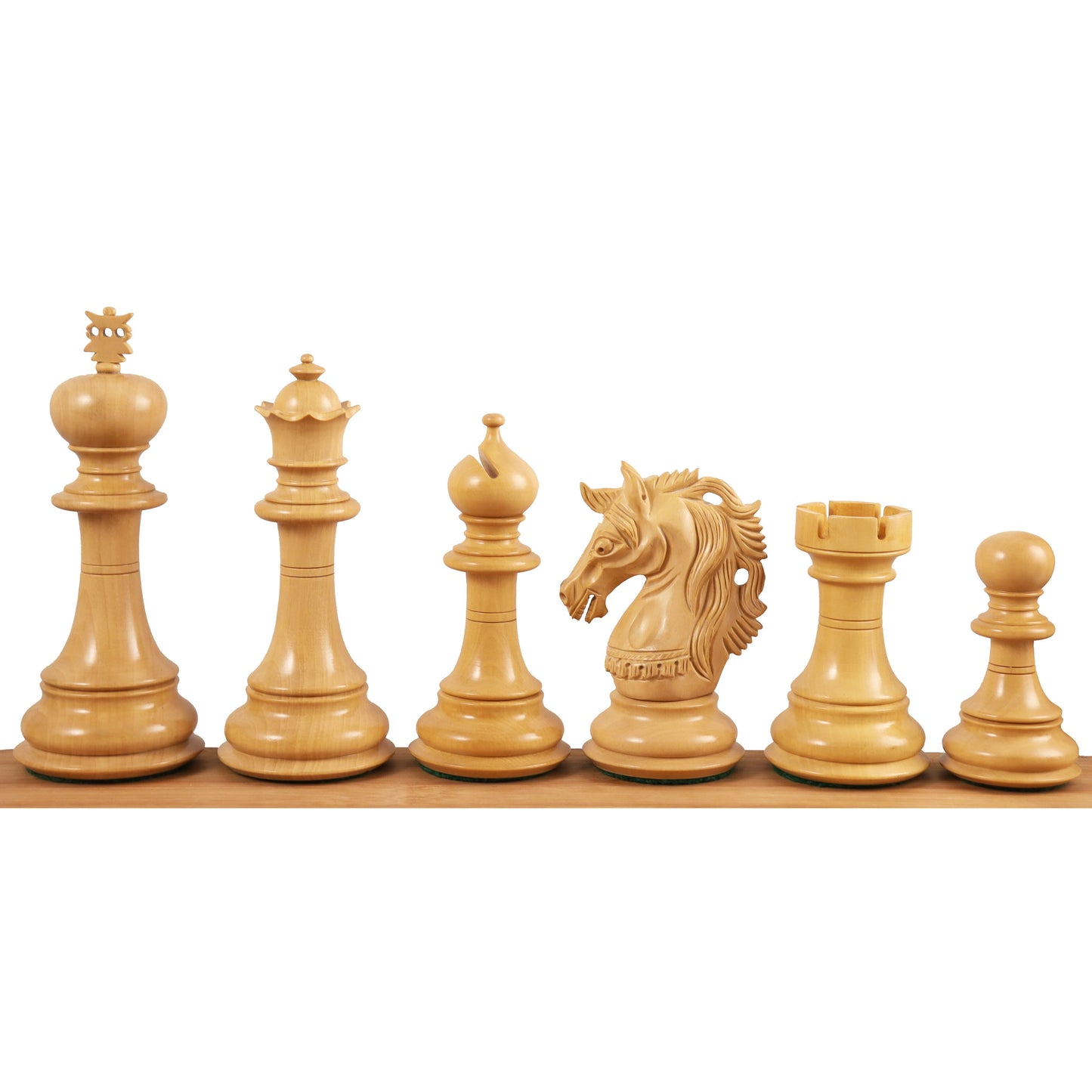 4.6" Prestige Luxury Staunton Chess Set Combo - Pieces in Bud Rosewood with Chessboard and Storage Box