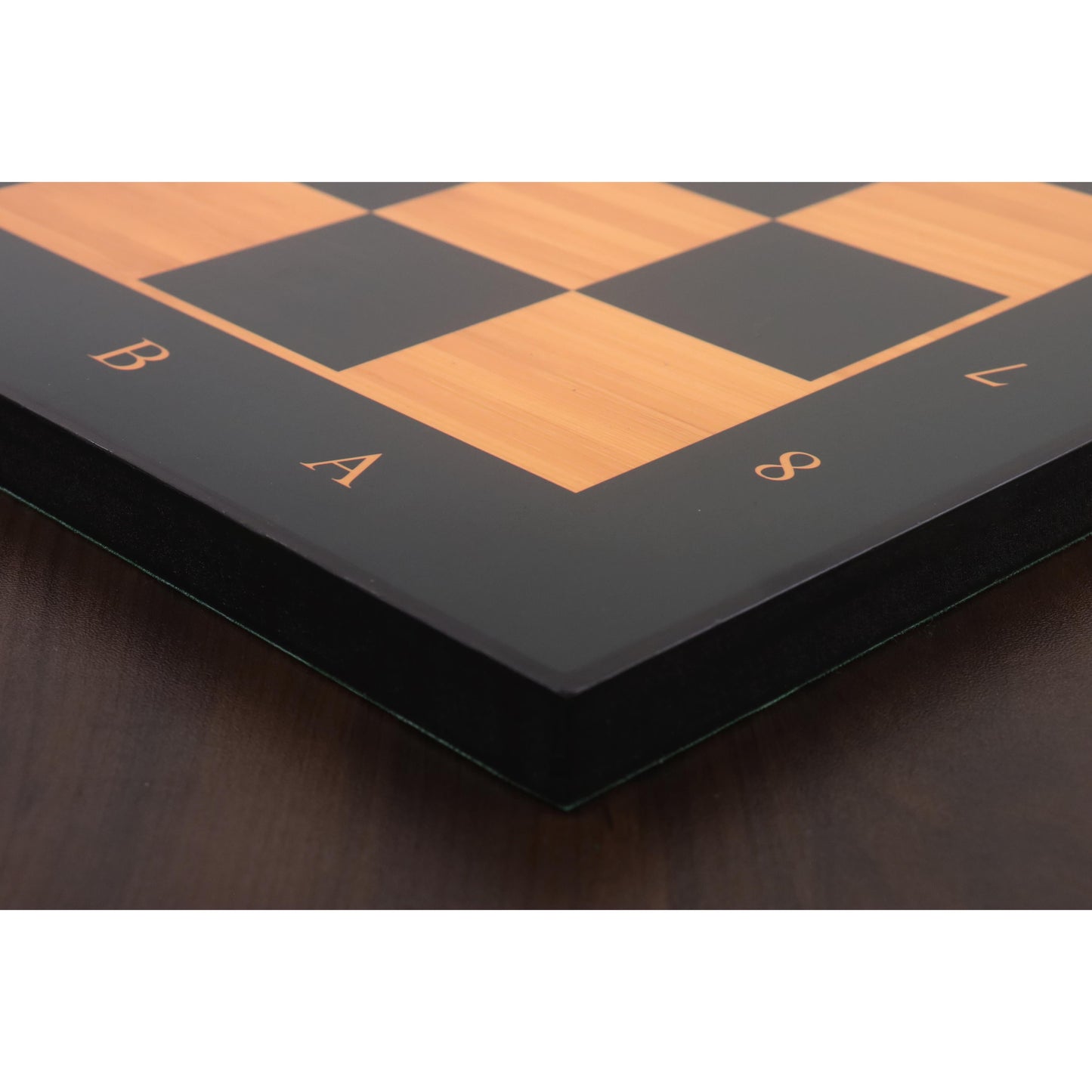 Slightly Imperfect 21" Wooden Printed Chess Board with Notations - Antique Boxwood & Ebony- 55mm square- Matt Finish
