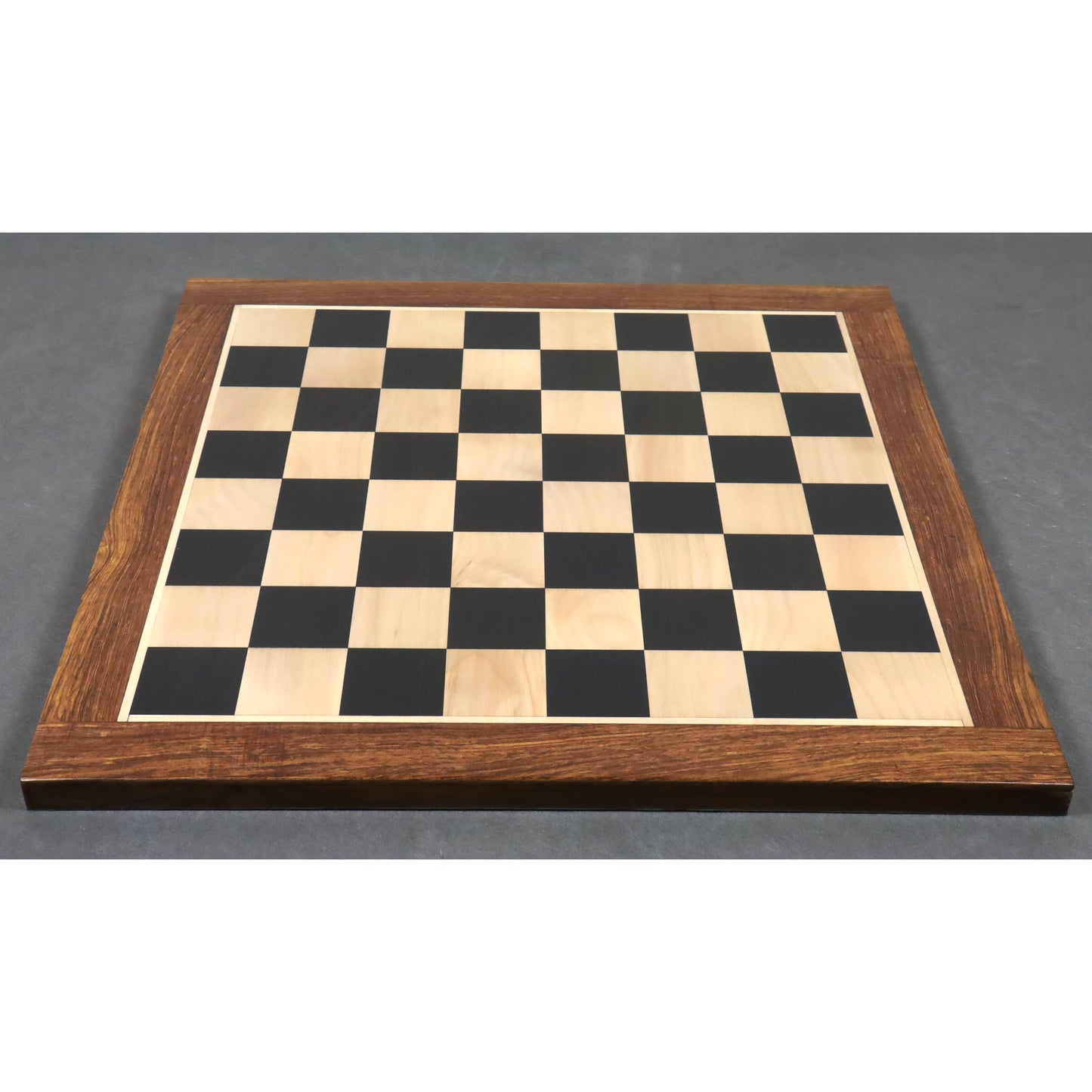 Combo of 4.1" Stallion Staunton Luxury Ebony Wood Chess Pieces with 23" Large Ebony & Maple Wood Chessboard and Storage Box