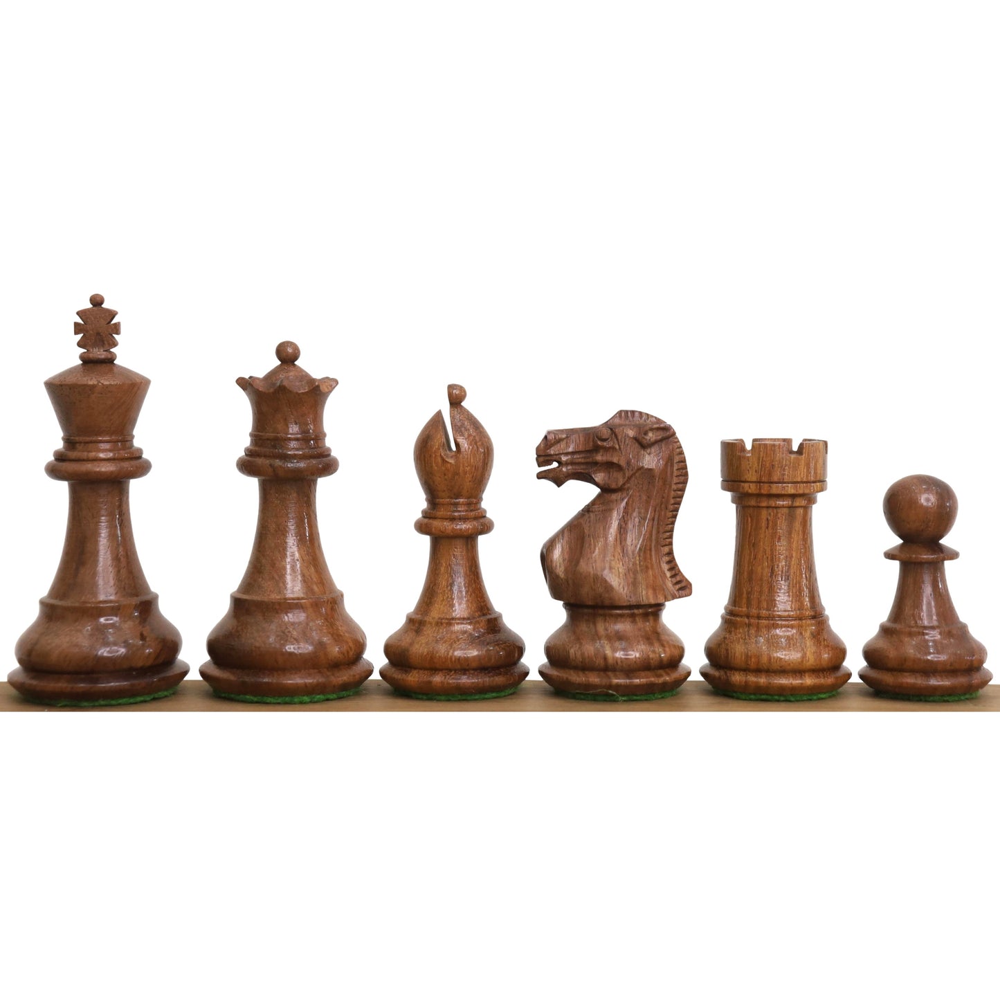 3" Professional Staunton Chess Set- Chess Pieces Only- Weighted Golden Rosewood