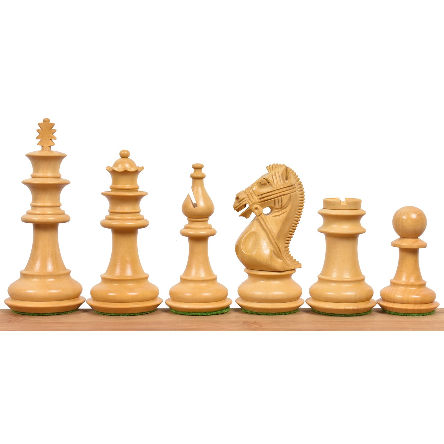 4.2" Supreme Staunton Luxury Chess Set- Chess Pieces Only - Weighted Bud Rose Wood