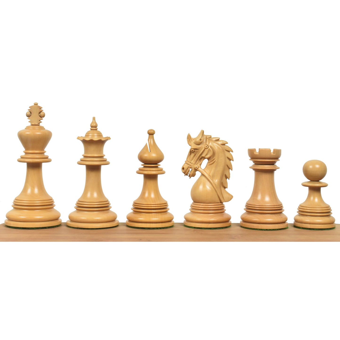 4.3" Napoleon Luxury Staunton Chess Set- Chess Pieces Only - Triple Weighted Ebony Wood