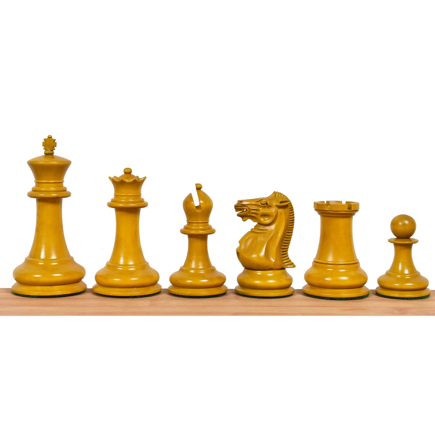 1849 Jacques Cook Staunton Collectors Chess Set- Chess Pieces Only - Ebony Wood - 3.75"